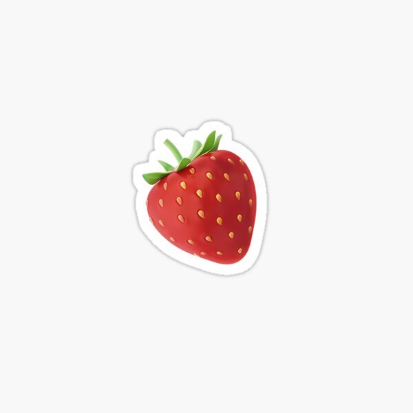 Emoticon Grocery List Stickers - Strawberry – Stickers by AshleyK