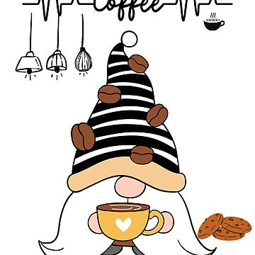 Coffee Gnomes Sticker Set Coffee Lovers Gift Coffee Drinkers 