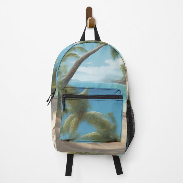 Item preview, Tropical Island Beach: Pristine Sands & Azure Waters Print designed and sold by The-Library.
