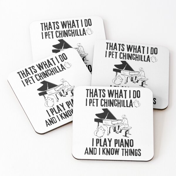 Item preview, Beautifull Chinchillas Lover Play Piano And Know Things, Clean Small Pets Funny Quote designed and sold by Thevulcano.