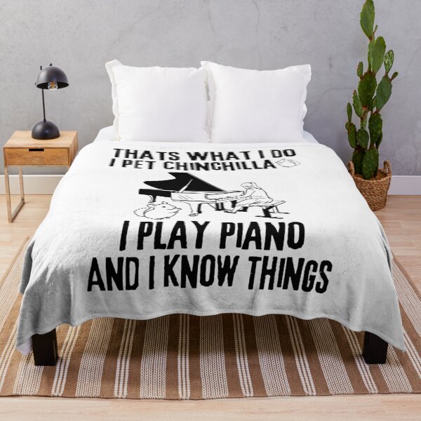 Item preview, Beautifull Chinchillas Lover Play Piano And Know Things, Clean Small Pets Funny Quote designed and sold by Thevulcano.