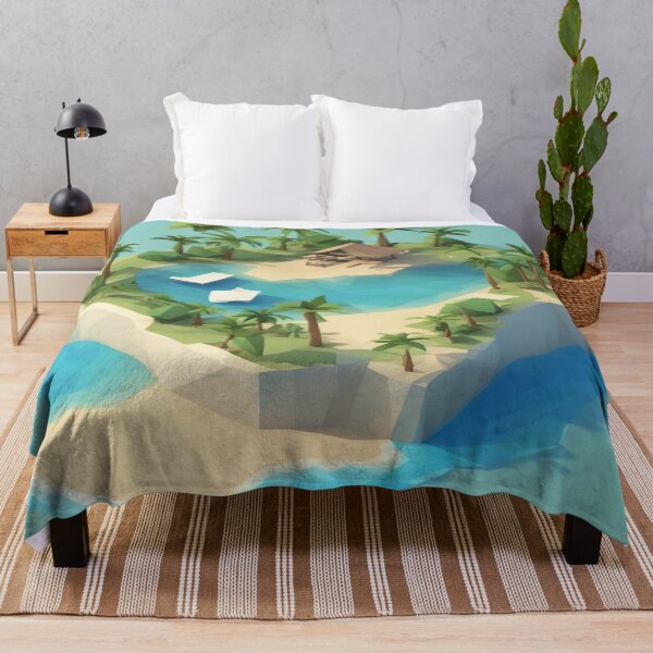 Item preview, Stunning Tropical Island Beach Scene – Crystal Waters and Golden Sands Artwork designed and sold by The-Library.