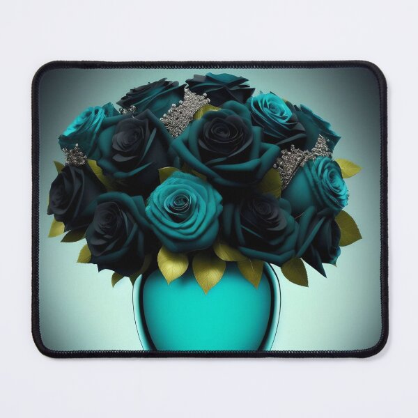 Item preview, Elegant Teal Roses designed and sold by DesignsByPrnces.
