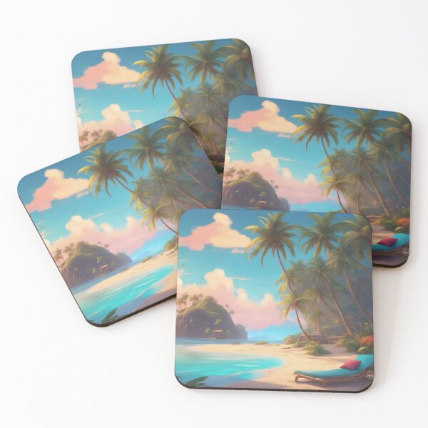 Item preview, Enchanting Tropical Island Beach: Sun, Sand & Serenity designed and sold by The-Library.