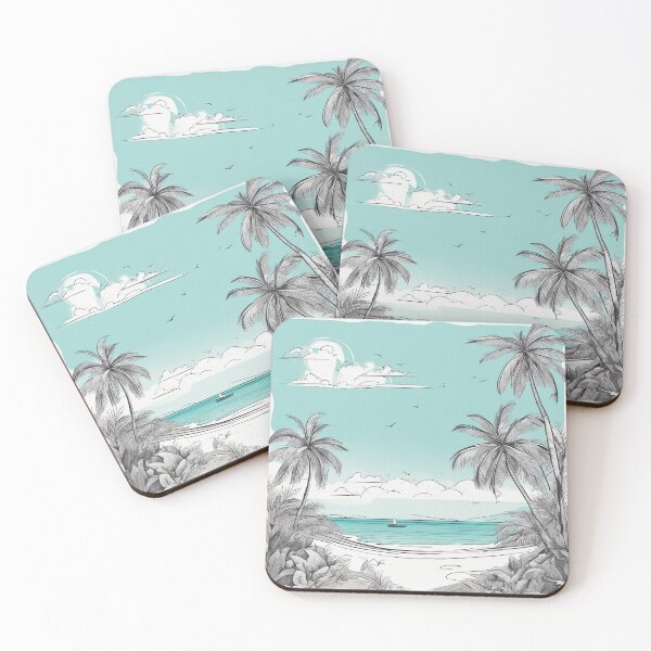 Item preview, Breathtaking Tropical Island Beach Oasis: Sunlit Sands & Waves designed and sold by The-Library.