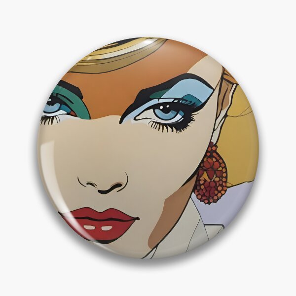 Item preview, Blonde woman, blue eyelids designed and sold by Jonezo.