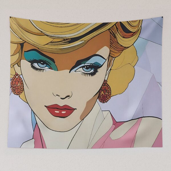 Item preview, Blonde woman, blue eyelids designed and sold by Jonezo.