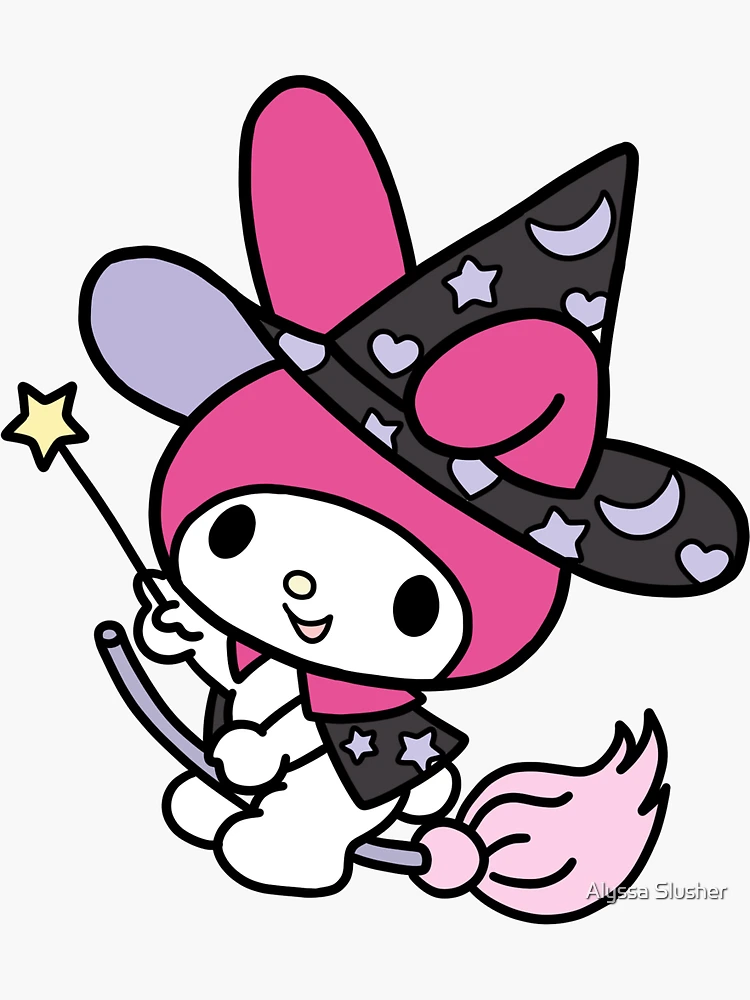 My Melody Bow  Sticker for Sale by Alyssa Slusher