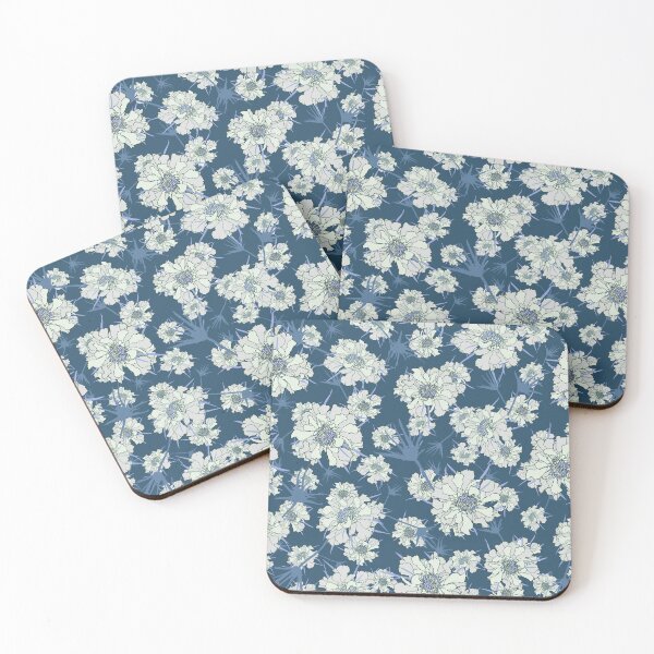 Item preview, Pincushion Flower Blue designed and sold by AlineDoornhof.