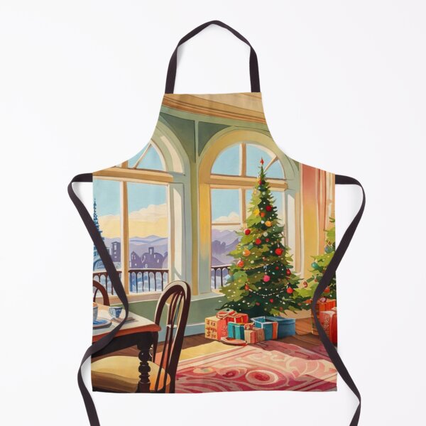 Item preview, Cozy Christmas Room in Watercolor Painting designed and sold by MyArt23.