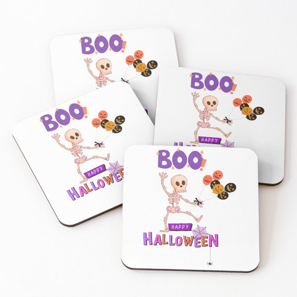 Item preview, Skeletons Pink and Jack-o'-Lantern Balloons - Spooktacular Halloween Delight! designed and sold by ara-designs.