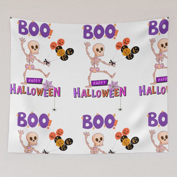 Item preview, Skeletons Pink and Jack-o'-Lantern Balloons - Spooktacular Halloween Delight! designed and sold by ara-designs.