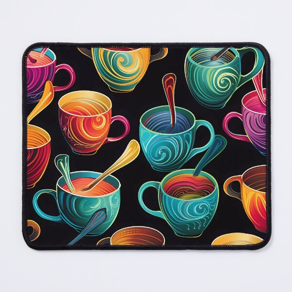 Item preview, “Coffee and Vibrant Colors” designed and sold by Art-Vortex-fr.