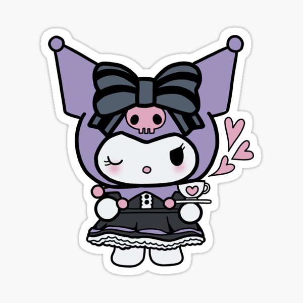 Kuromi Tea Time Sticker for Sale by Alyssa Slusher