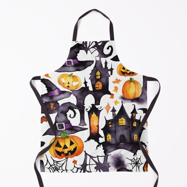 Item preview, The Enchanted Night : A castle a bat a pumpkin in a Halloween scene designed and sold by Natthajak SKT.