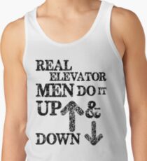 Funny Elevator Shirt & Other Gear Men Do it Up and Down Tank Top