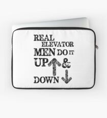 Funny Elevator Shirt & Other Gear Men Do it Up and Down Laptop Sleeve