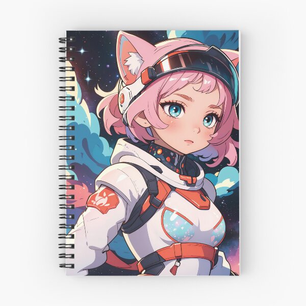 Artikelvorschau, Cartoon-Catgirl-Astronaut entworfen und verkauft von ByteyCreatives.