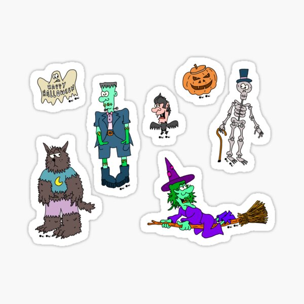 Halloween Character Stickers... Sticker