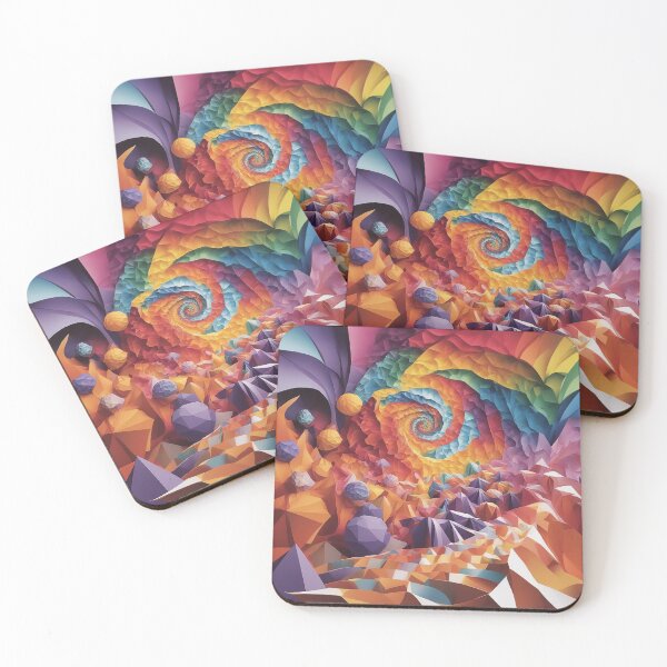 Item preview, Enchanted Visions: Luminous Psychedelic Dream Canvas" designed and sold by The-Library.