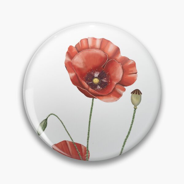 Item preview, Illustration of a Papaver rhoeas designed and sold by kidizajn.
