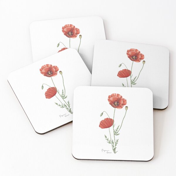 Item preview, Illustration of a Papaver rhoeas designed and sold by kidizajn.