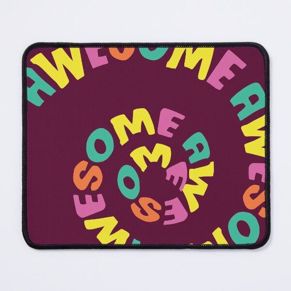 Item preview, fun awesome colourful spiral typography designed and sold by srissdesigns.