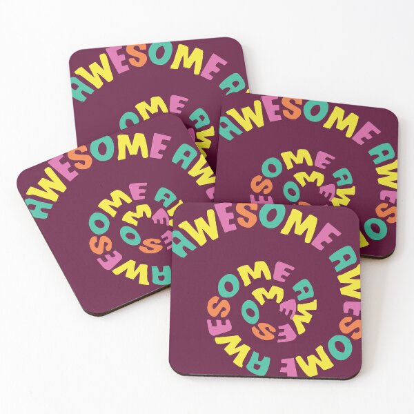 Item preview, fun awesome colourful  spiral typography designed and sold by srissdesigns.
