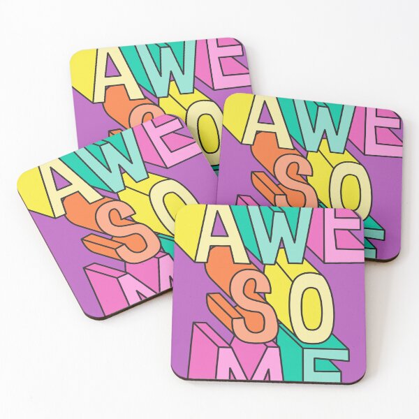 Item preview, retro fun awesome typography designed and sold by srissdesigns.