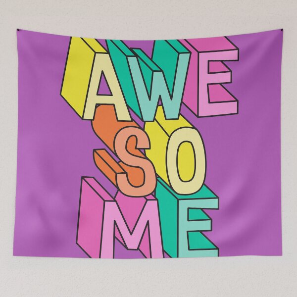 Item preview, retro fun awesome typography designed and sold by srissdesigns.