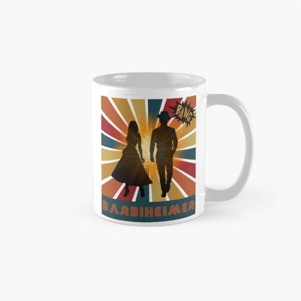 Item preview, barbiheimer, retro couple, explosion designed and sold by Reflect33.