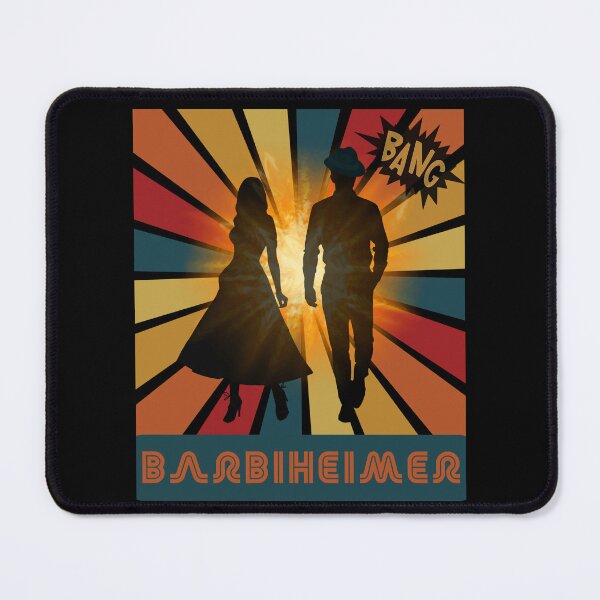 Item preview, barbiheimer, retro couple, explosion designed and sold by Reflect33.