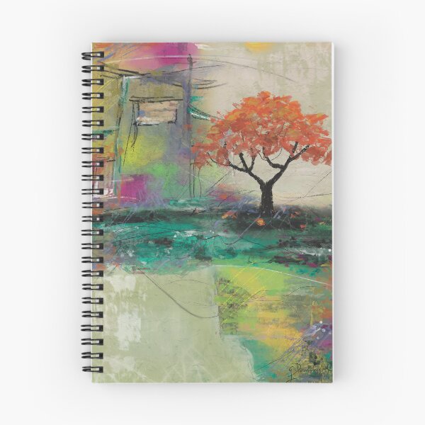 Item preview, Casa de Campo country landscape with flamboyant tree designed and sold by Jane Domenech.