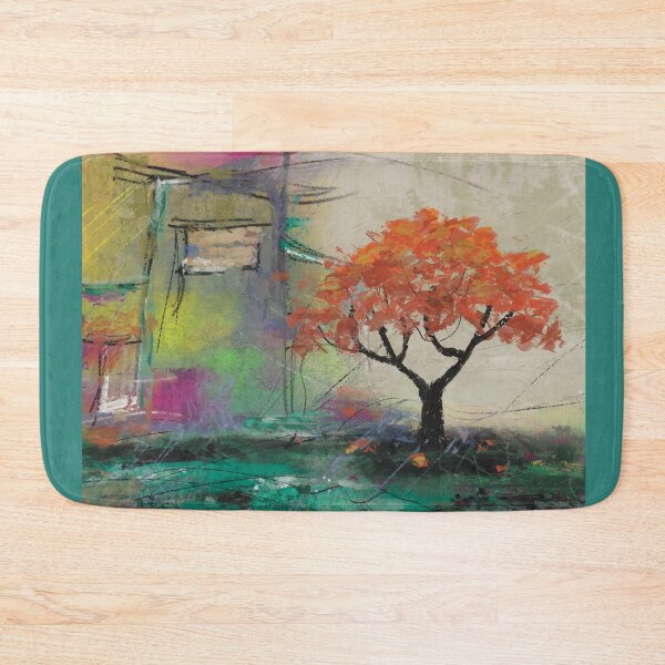 Item preview, Casa de Campo country landscape with flamboyant tree designed and sold by Jane Domenech.