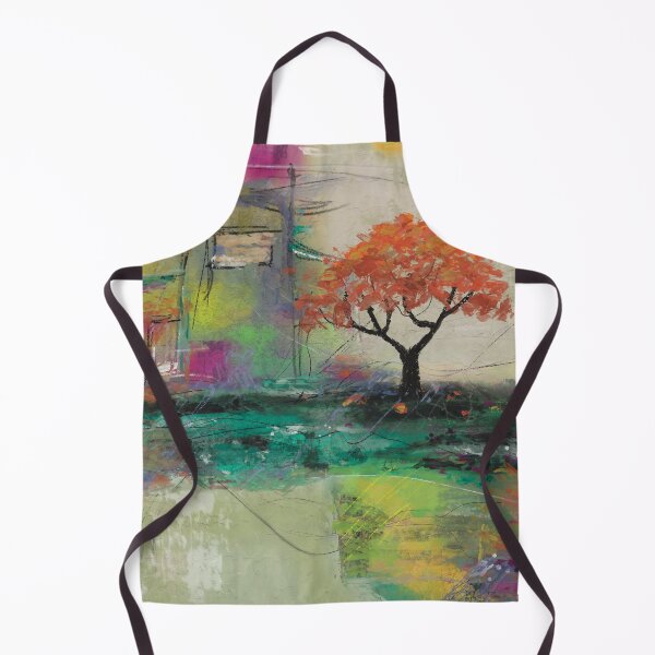 Item preview, Casa de Campo country landscape with flamboyant tree designed and sold by Jane Domenech.