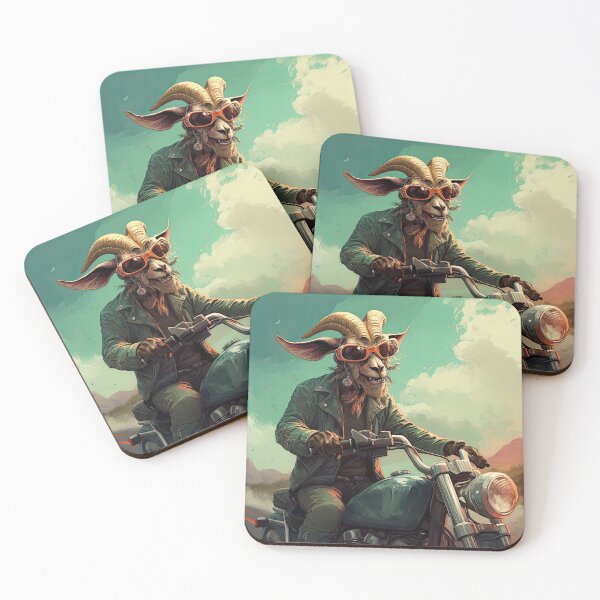 Item preview, Goat on a Motorcycle designed and sold by ckwags.