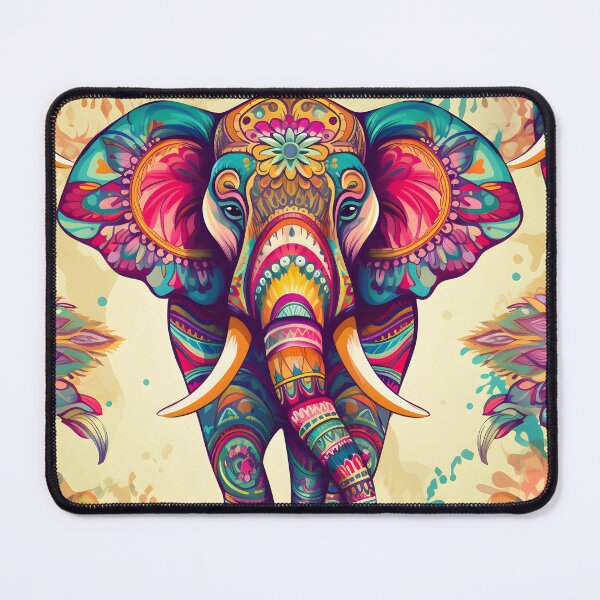Item preview, Colorful of forest thai elephant designed and sold by RainbowDreamm.