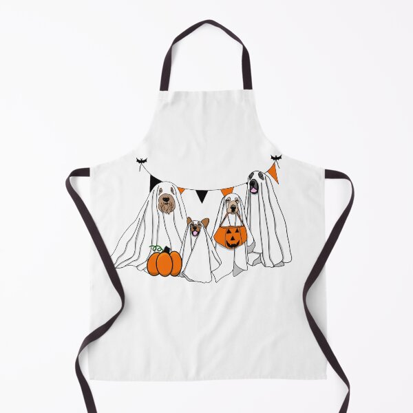 Item preview, Dogs in Ghost Halloween Costumes designed and sold by Quick Brown Fox Canada.