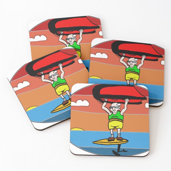 Item preview, old fart on wing foil designed and sold by RickPostCo.