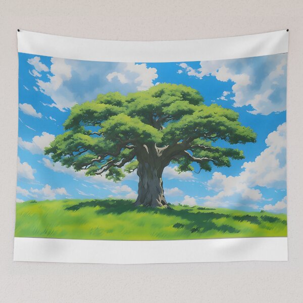Item preview, A Lonely Oak Tree In A Green Summer Field designed and sold by IceCreamSmile.
