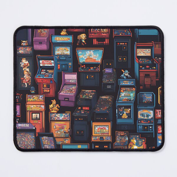 Item preview, A nostalgic arcade cabinet with pixelated characters. designed and sold by SmiIing-121.