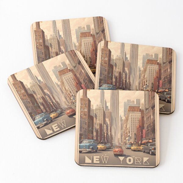 Item preview, Vintage Manhattan Poster: Nostalgic NYC Vibes designed and sold by Ceemko's Vintage Corner.