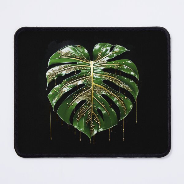 Item preview, Monstera in gold designed and sold by BloodRubyz.