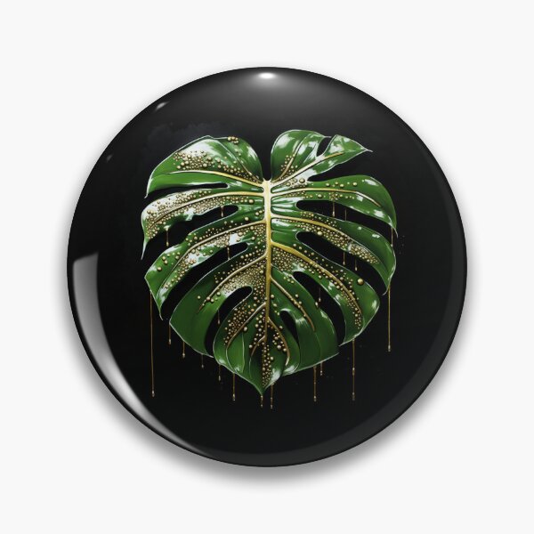 Item preview, Monstera in gold  designed and sold by BloodRubyz.
