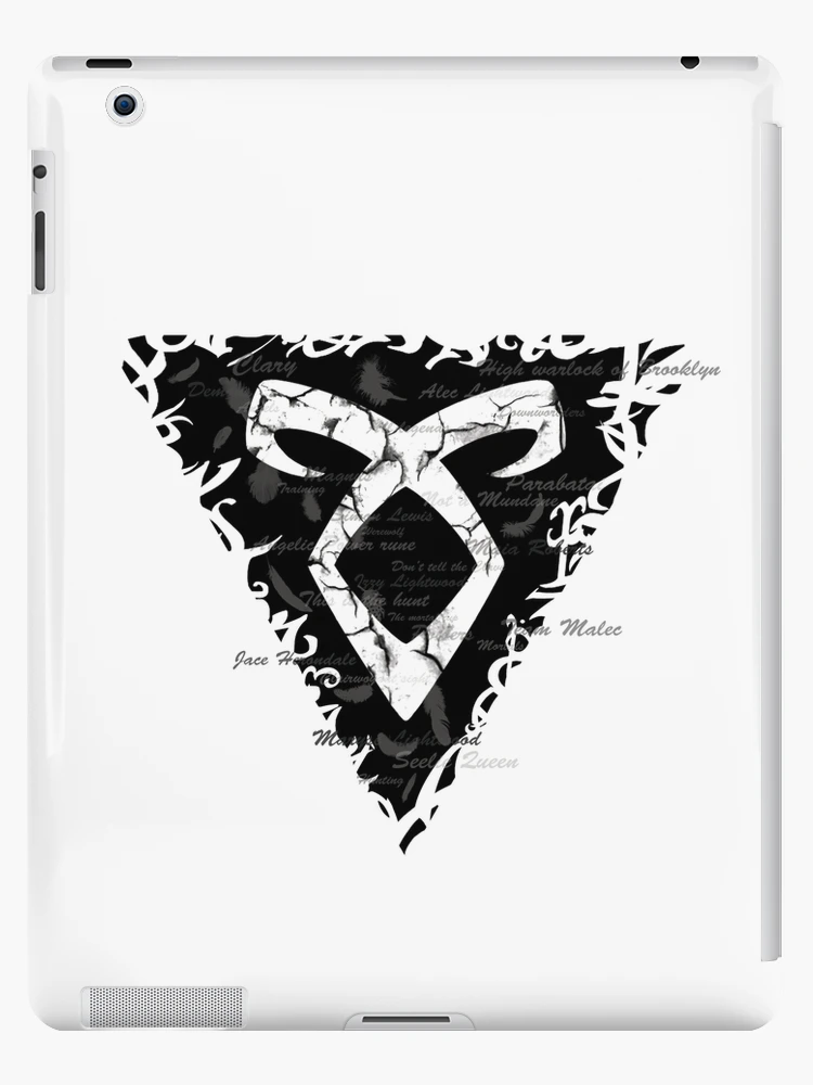 Shadowhunters rune - Angelic power rune voids and outline splashes (black)  - Clary, Alec, Izzy, Jace, Magnus - Malec iPad Case & Skin for Sale by  Vane22april