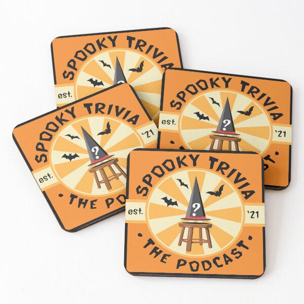 Aperçu de l'œuvre Spooky Trivia, variante orange créée et vendue par DumbTrivia.