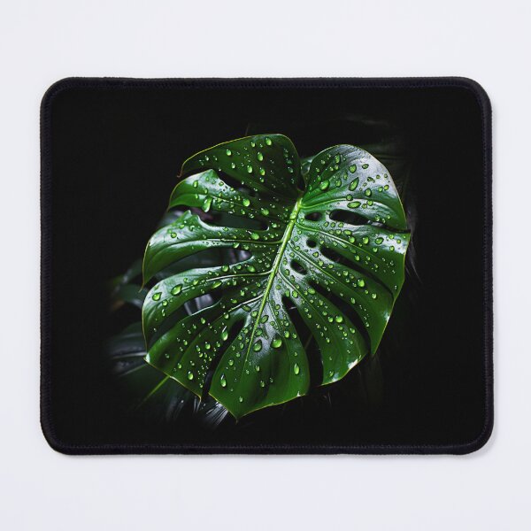 Item preview, Monstera with dew designed and sold by BloodRubyz.