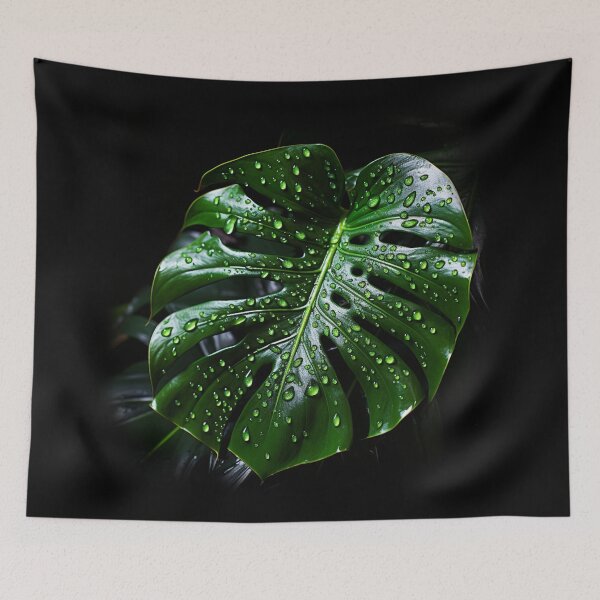Item preview, Monstera with dew  designed and sold by BloodRubyz.