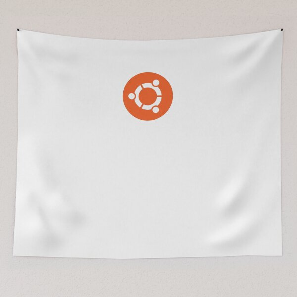 Item preview, Official Ubuntu Stacked Orange White Logo T-Shirt designed and sold by Rainwater Merch.