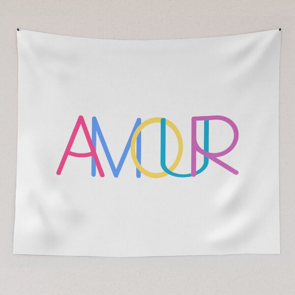 Item preview, Amour | Love | One Word Quote designed and sold by Jeallan Designs.
